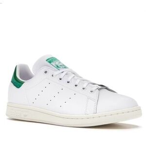 Adidas Stan Smiths w/ Swarovski Crystals Green & White Sneakers US Men 4, UK 3.5